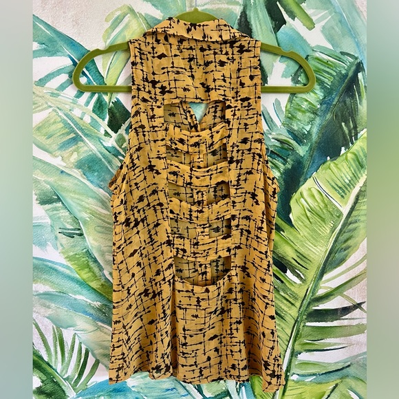 Material Girl Tops - Funky Open Back Top